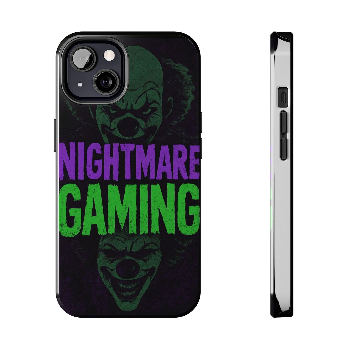 Nightmare Gaming Phone Cases, Tough Gaming Case, Halloween Phone Accessories, Geeky Gift, Horror Merchandise, Clown Design Cases