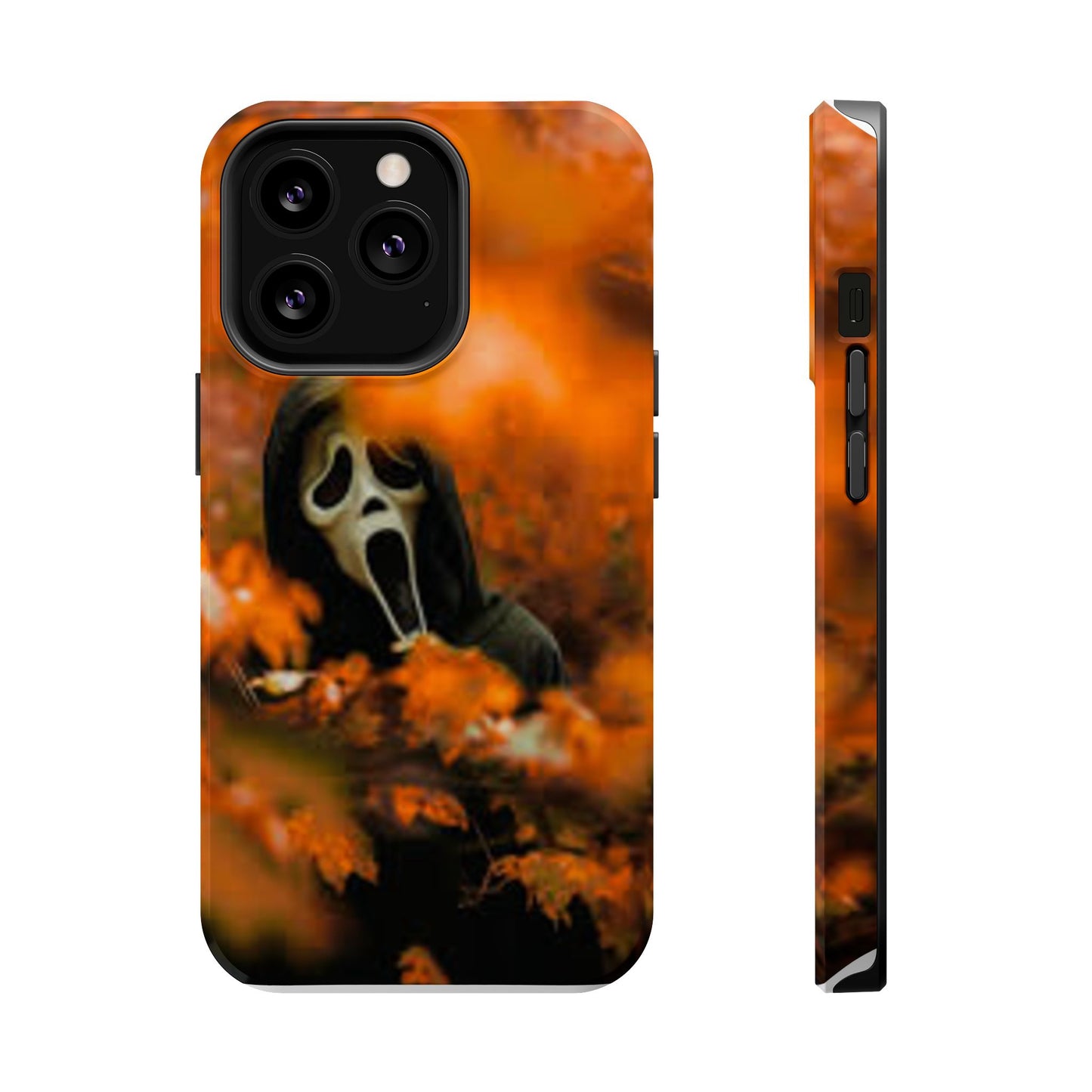 Unique Magnetic Phone Case, Halloween Gift, Horror Design, Protective Cover, Ghost Face Style, Fall Aesthetic