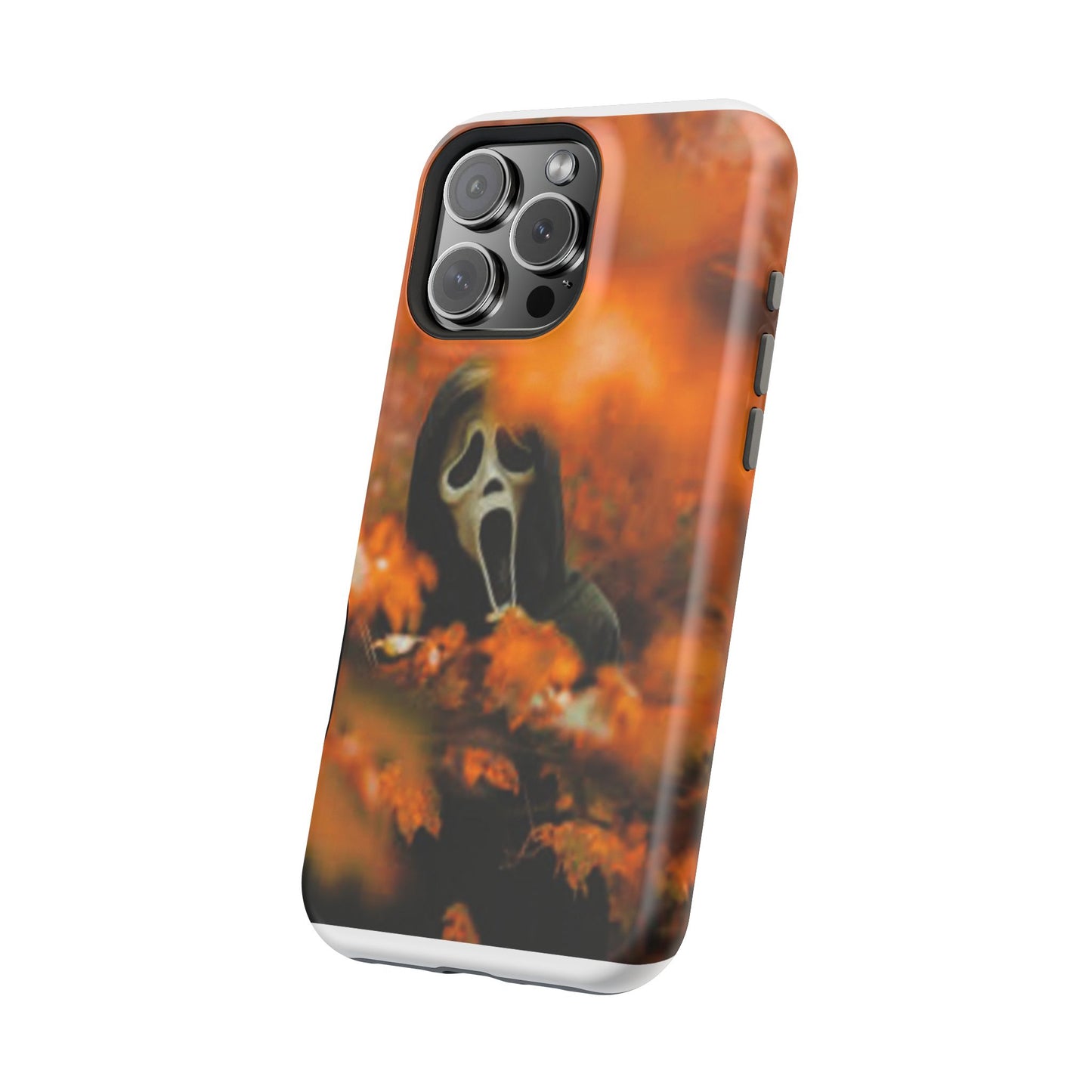 Unique Magnetic Phone Case, Halloween Gift, Horror Design, Protective Cover, Ghost Face Style, Fall Aesthetic