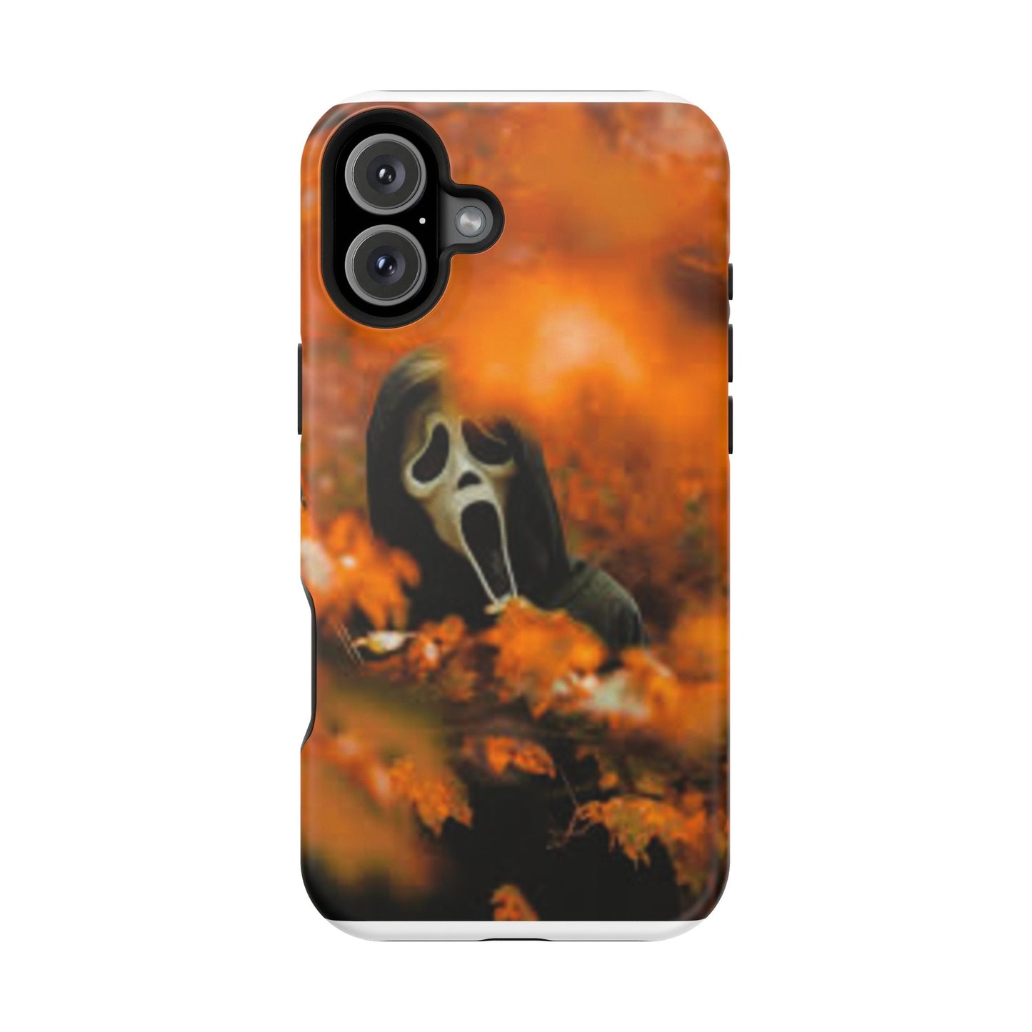 Unique Magnetic Phone Case, Halloween Gift, Horror Design, Protective Cover, Ghost Face Style, Fall Aesthetic