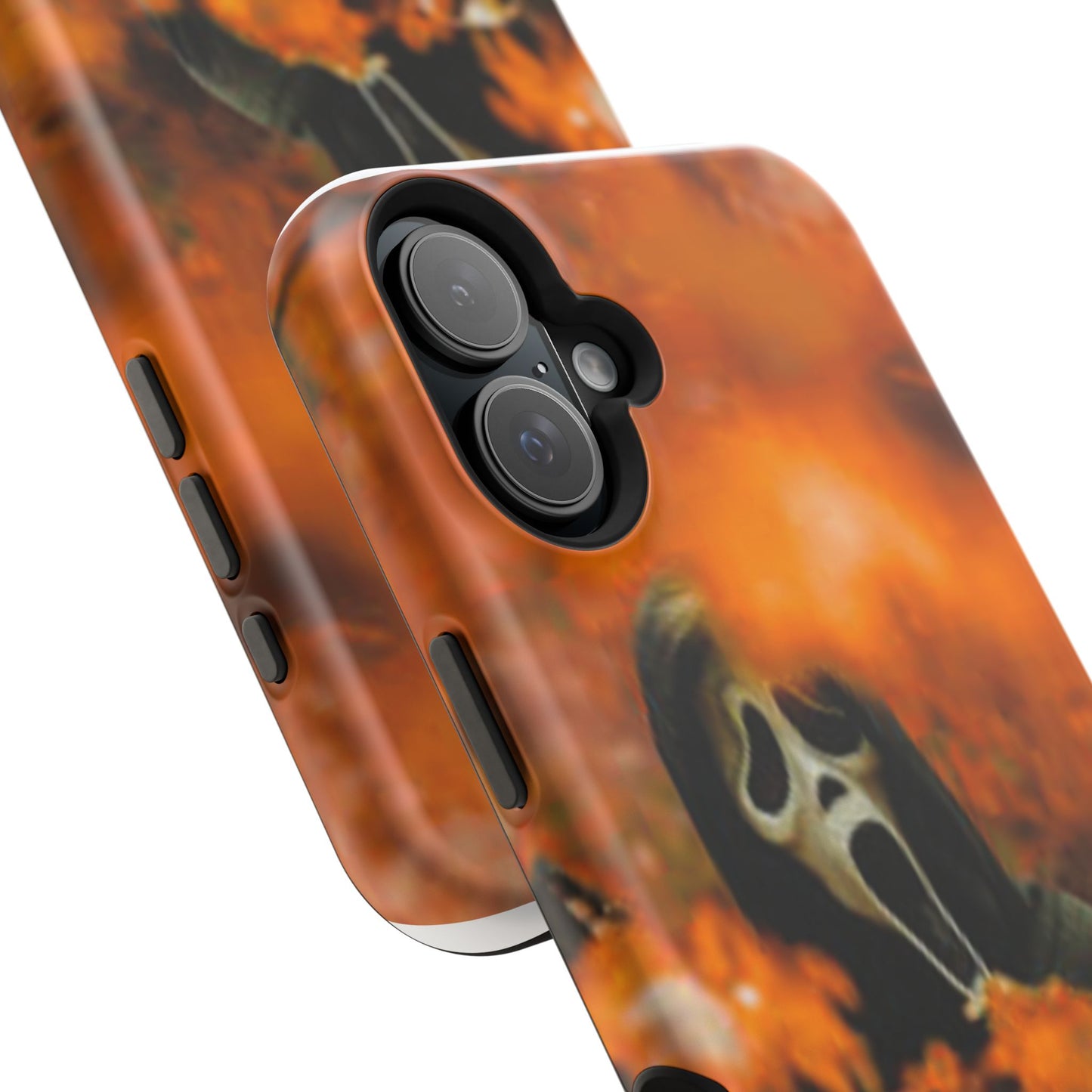 Unique Magnetic Phone Case, Halloween Gift, Horror Design, Protective Cover, Ghost Face Style, Fall Aesthetic