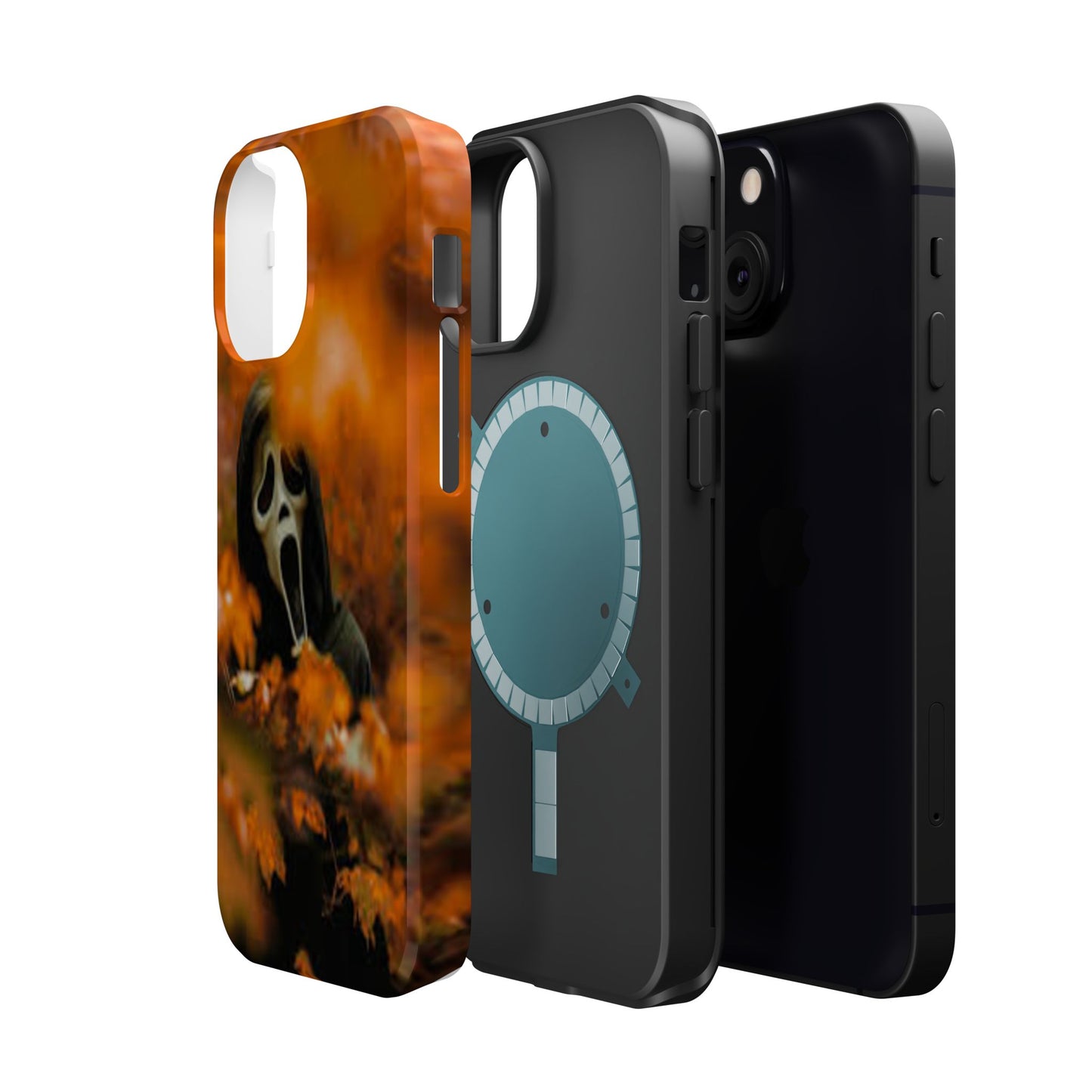 Unique Magnetic Phone Case, Halloween Gift, Horror Design, Protective Cover, Ghost Face Style, Fall Aesthetic