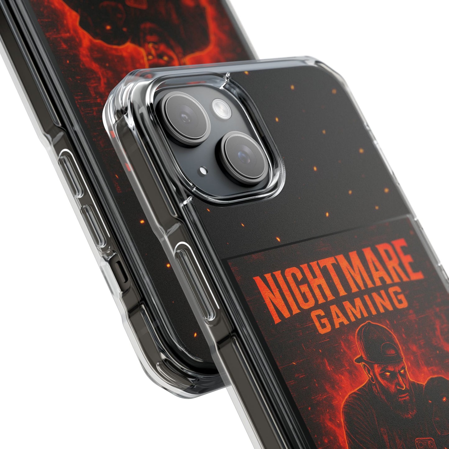 Gaming Phone Case, Nightmare Gaming Clear Impact Case, Stylish Gaming Accessories, Protective Case for Gamers, Unique Gift for Gamers
