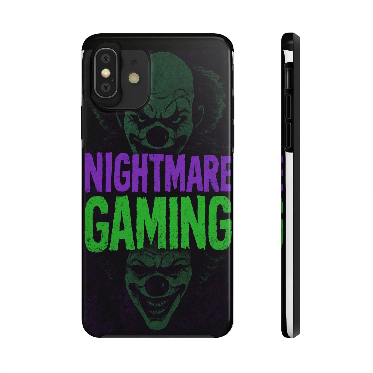 Nightmare Gaming Phone Cases, Tough Gaming Case, Halloween Phone Accessories, Geeky Gift, Horror Merchandise, Clown Design Cases