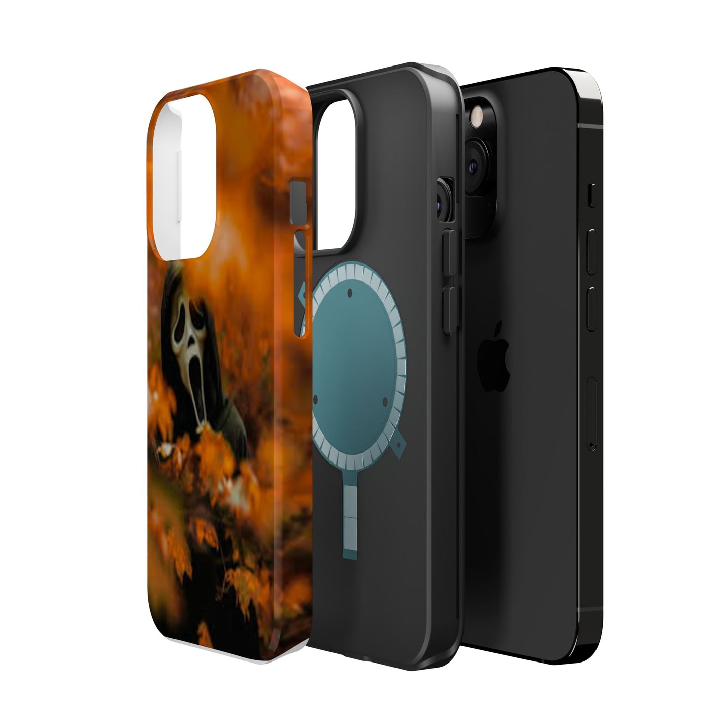 Unique Magnetic Phone Case, Halloween Gift, Horror Design, Protective Cover, Ghost Face Style, Fall Aesthetic