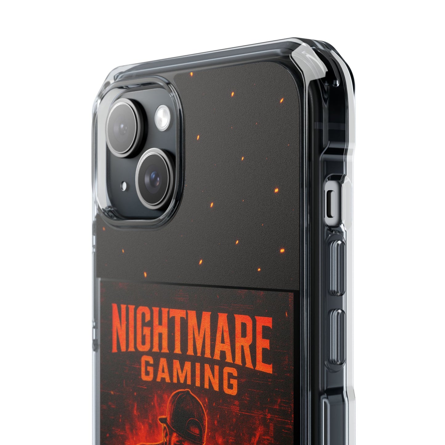 Gaming Phone Case, Nightmare Gaming Clear Impact Case, Stylish Gaming Accessories, Protective Case for Gamers, Unique Gift for Gamers