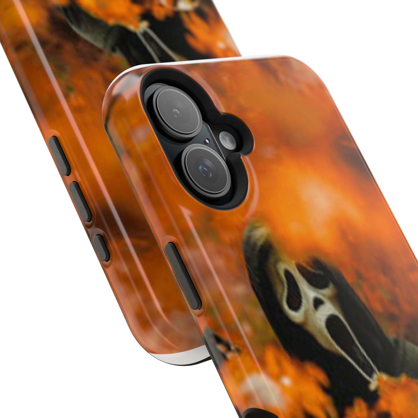 Unique Magnetic Phone Case, Halloween Gift, Horror Design, Protective Cover, Ghost Face Style, Fall Aesthetic