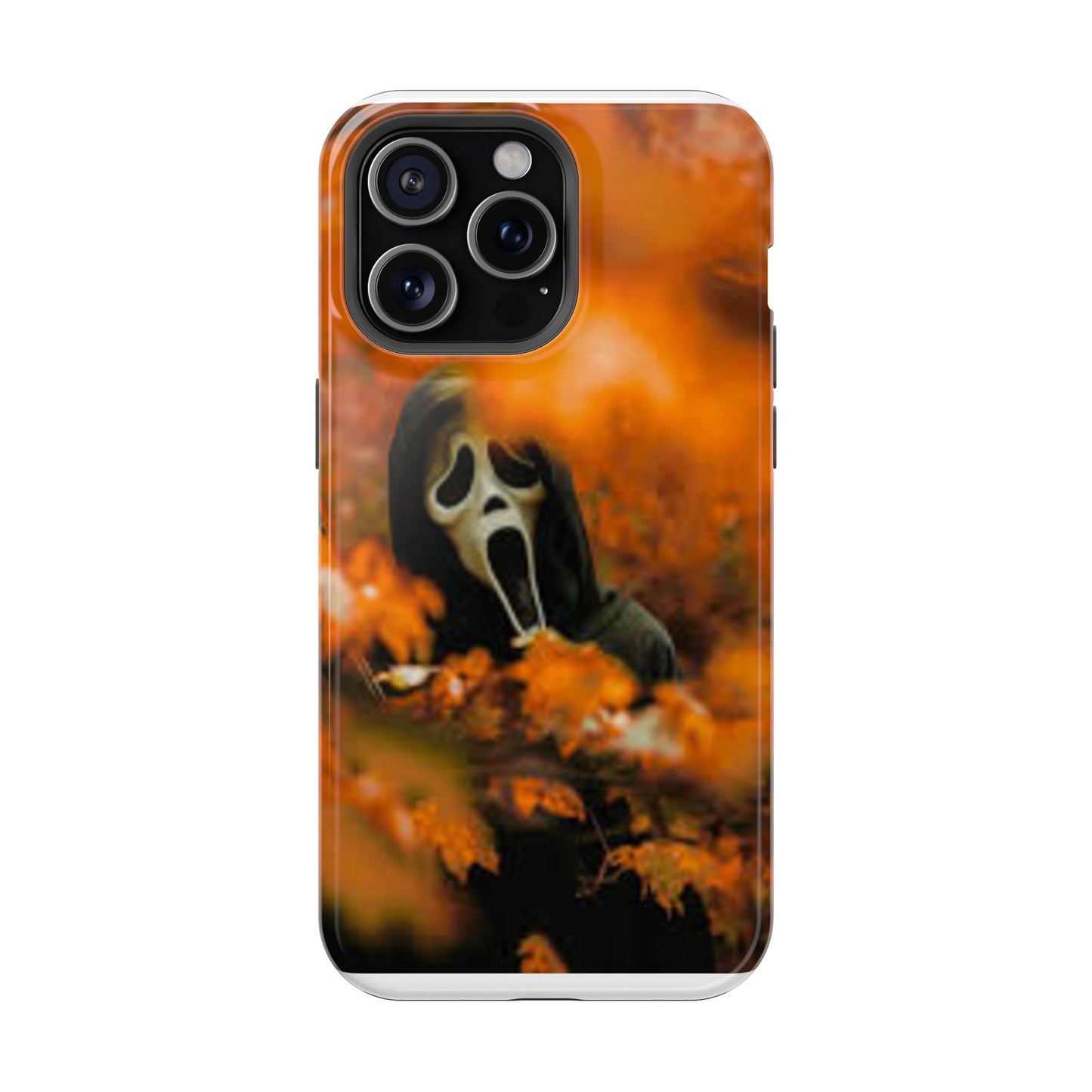 Unique Magnetic Phone Case, Halloween Gift, Horror Design, Protective Cover, Ghost Face Style, Fall Aesthetic