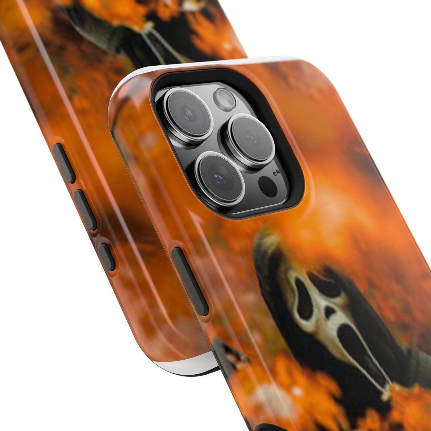 Unique Magnetic Phone Case, Halloween Gift, Horror Design, Protective Cover, Ghost Face Style, Fall Aesthetic