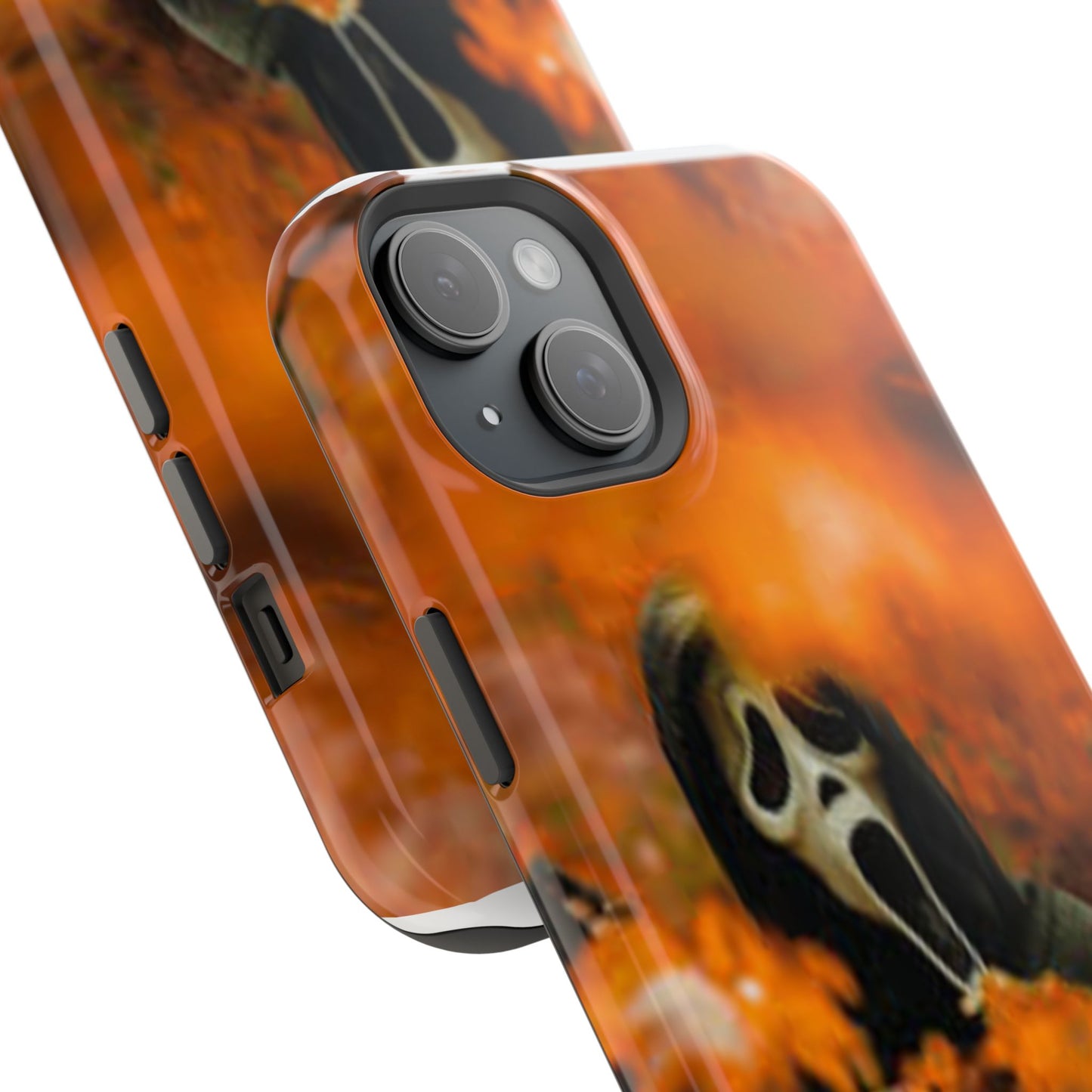 Unique Magnetic Phone Case, Halloween Gift, Horror Design, Protective Cover, Ghost Face Style, Fall Aesthetic