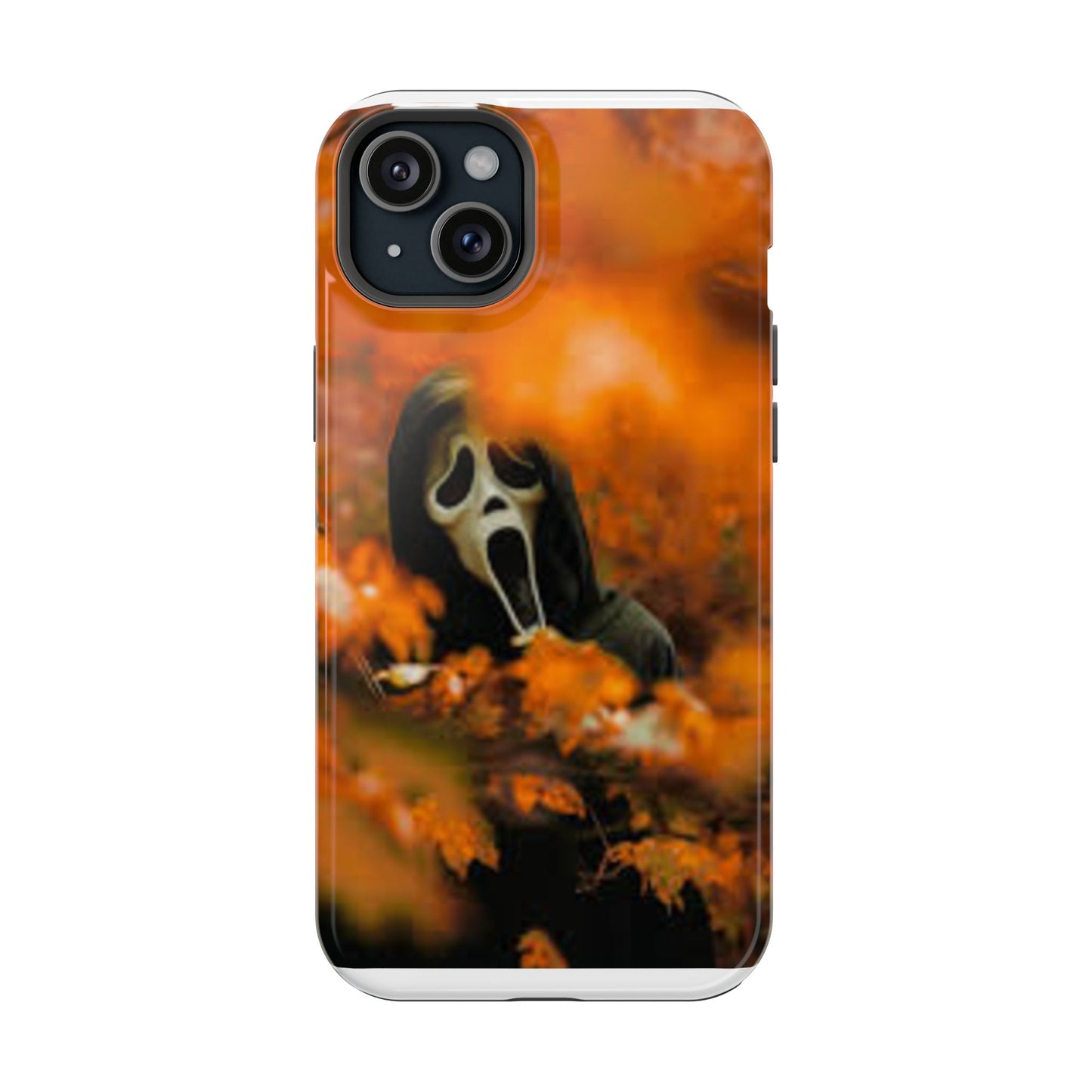 Unique Magnetic Phone Case, Halloween Gift, Horror Design, Protective Cover, Ghost Face Style, Fall Aesthetic