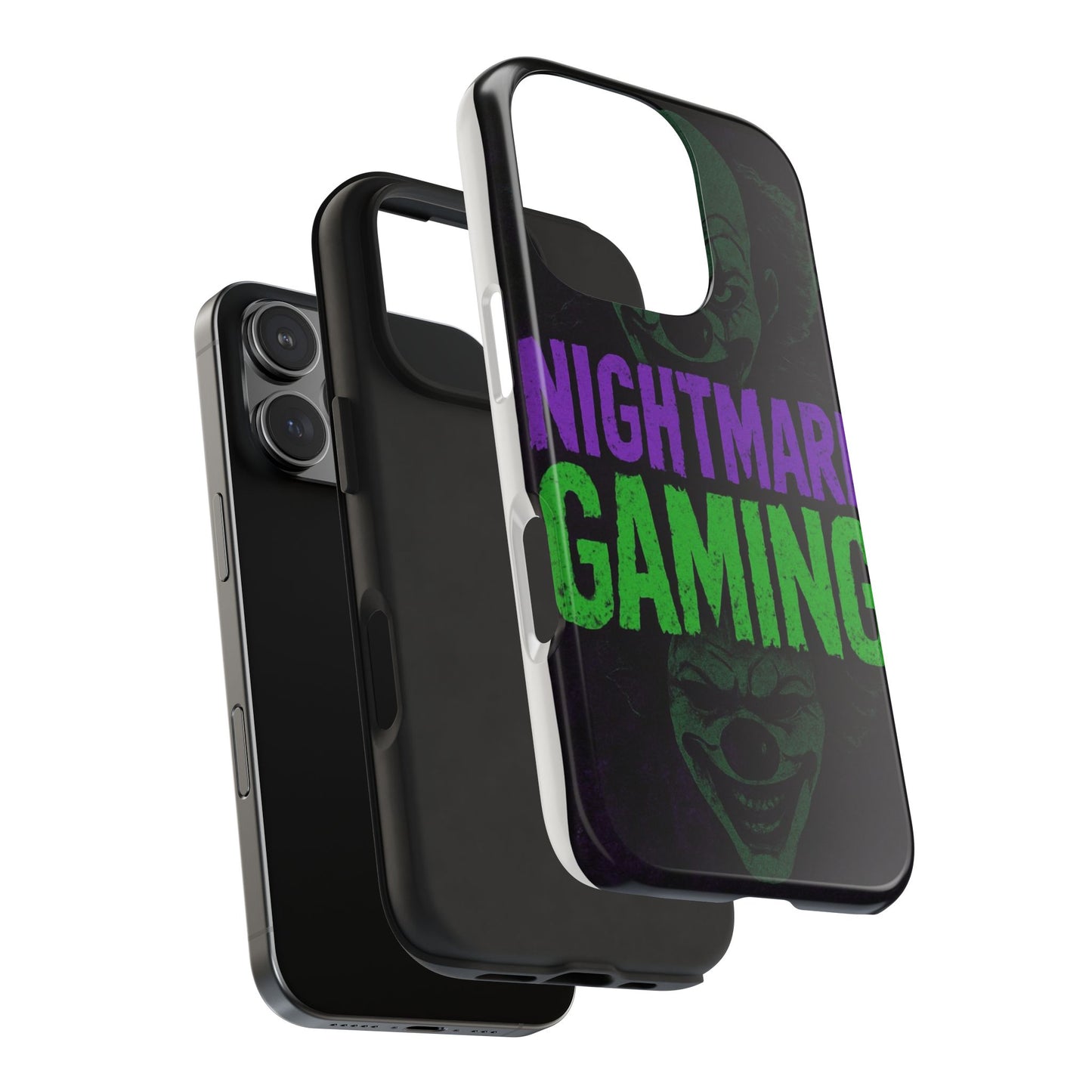 Nightmare Gaming Phone Cases, Tough Gaming Case, Halloween Phone Accessories, Geeky Gift, Horror Merchandise, Clown Design Cases