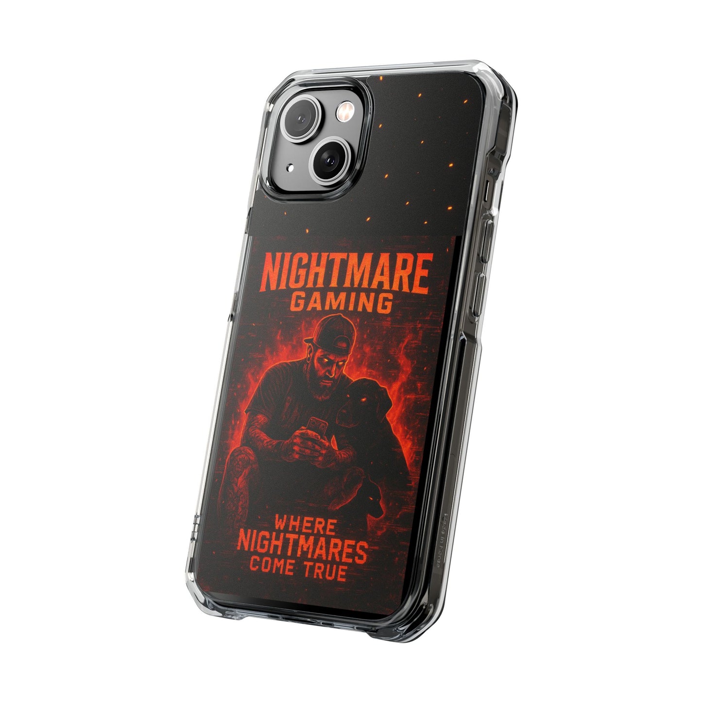 Gaming Phone Case, Nightmare Gaming Clear Impact Case, Stylish Gaming Accessories, Protective Case for Gamers, Unique Gift for Gamers