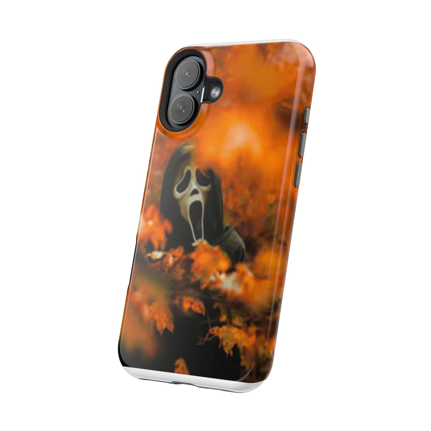 Unique Magnetic Phone Case, Halloween Gift, Horror Design, Protective Cover, Ghost Face Style, Fall Aesthetic