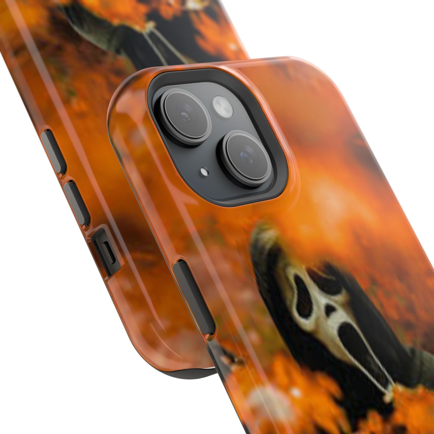 Unique Magnetic Phone Case, Halloween Gift, Horror Design, Protective Cover, Ghost Face Style, Fall Aesthetic