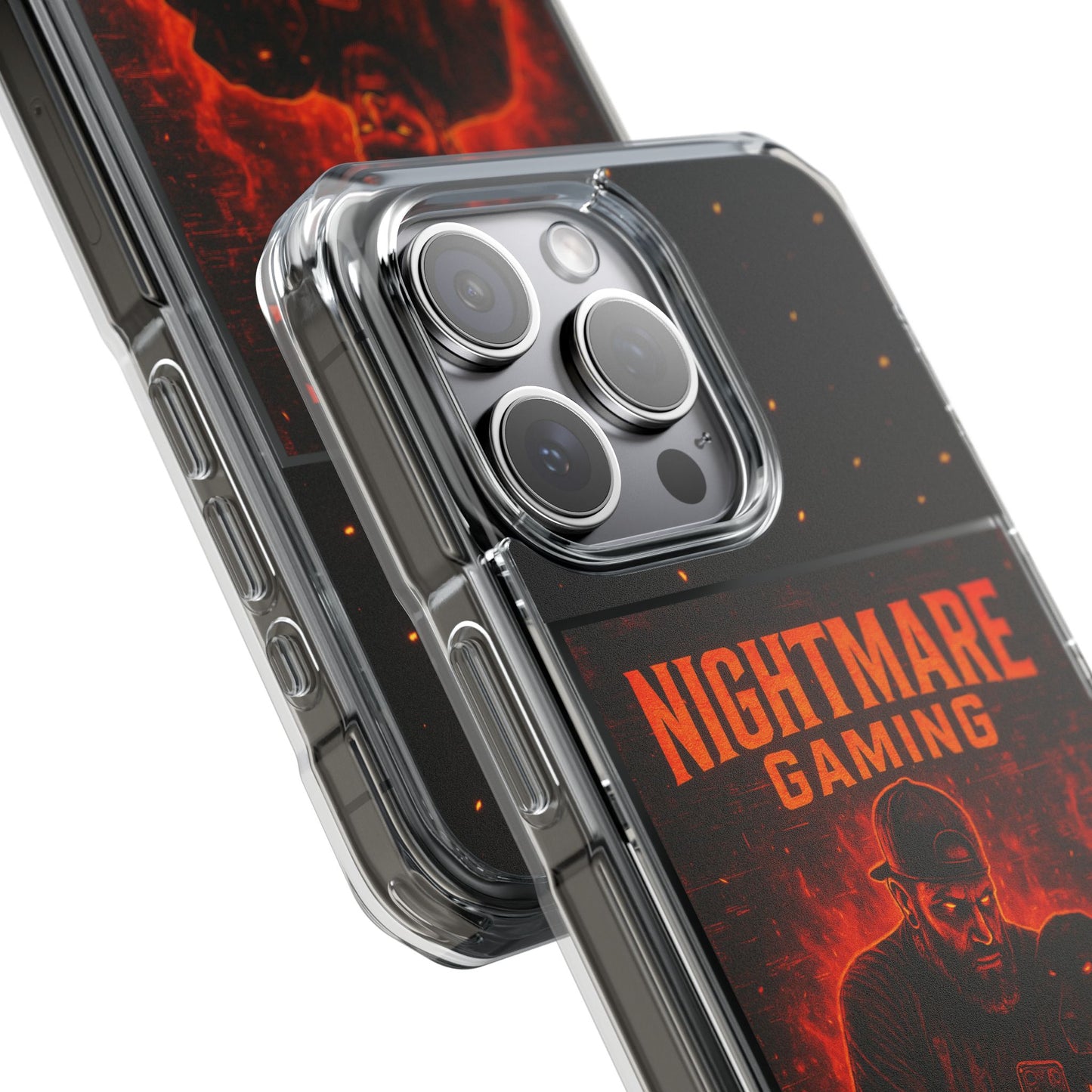 Gaming Phone Case, Nightmare Gaming Clear Impact Case, Stylish Gaming Accessories, Protective Case for Gamers, Unique Gift for Gamers
