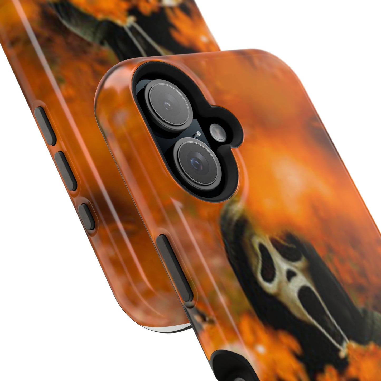 Unique Magnetic Phone Case, Halloween Gift, Horror Design, Protective Cover, Ghost Face Style, Fall Aesthetic