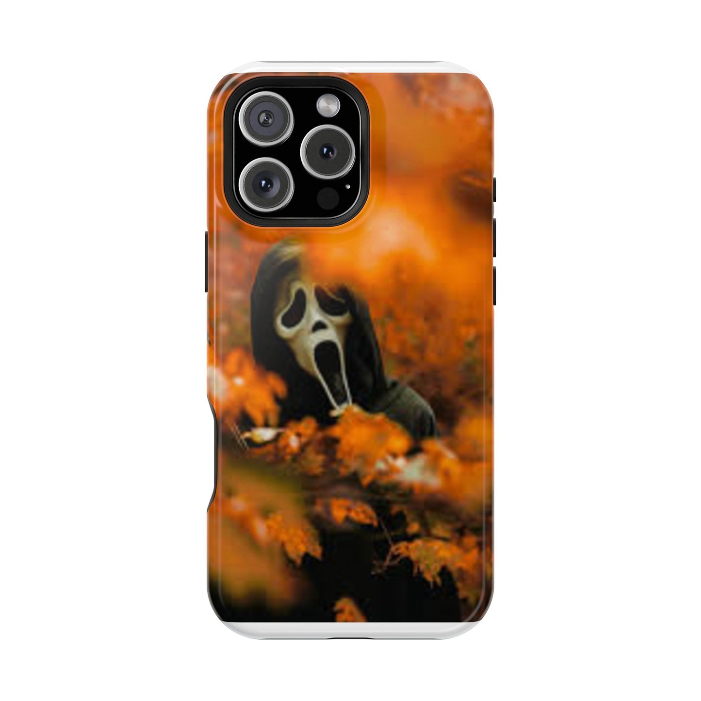 Unique Magnetic Phone Case, Halloween Gift, Horror Design, Protective Cover, Ghost Face Style, Fall Aesthetic