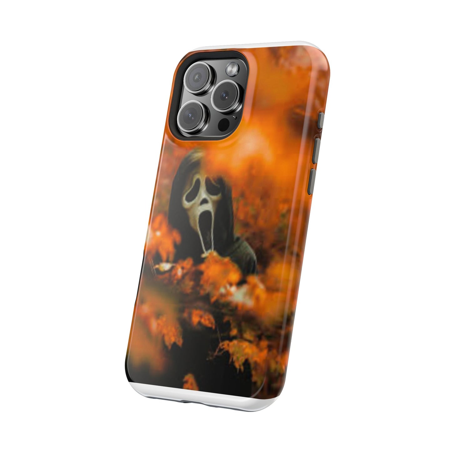 Unique Magnetic Phone Case, Halloween Gift, Horror Design, Protective Cover, Ghost Face Style, Fall Aesthetic